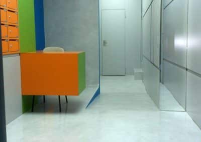 Microcemento Mikrocem en lugar público