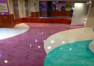 Microcemento Mikrocem en lugar público