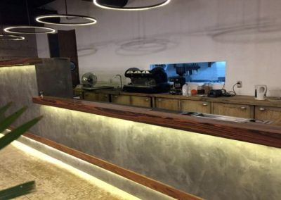 Microcemento Mikrocem en lugar público